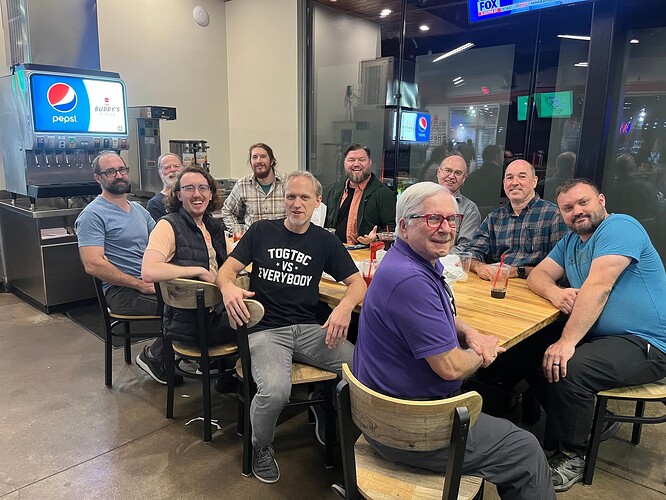 Everyone at Buddy's Burger