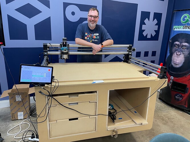 Steve Looking Happy Over His CNC