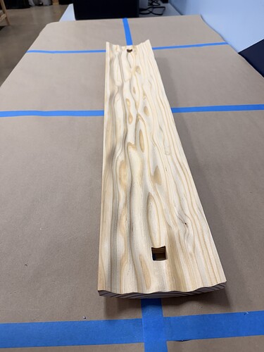 Andrew's pendant light test carve