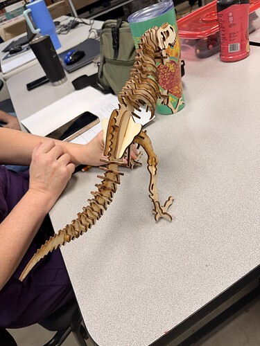 Shanda's T-rex skeleton, the small version