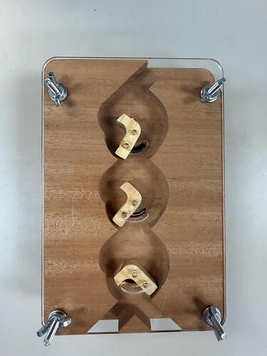 Martin's marble-powered binary adder, top side