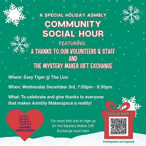 December Social Hour Flyer