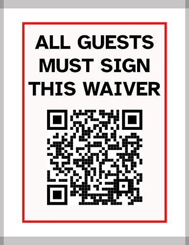 guest waiver sign