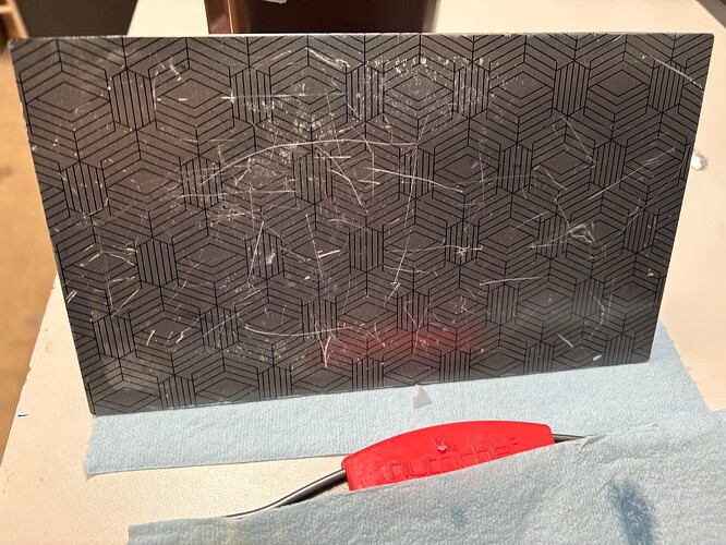 top bit cleaned but scratched