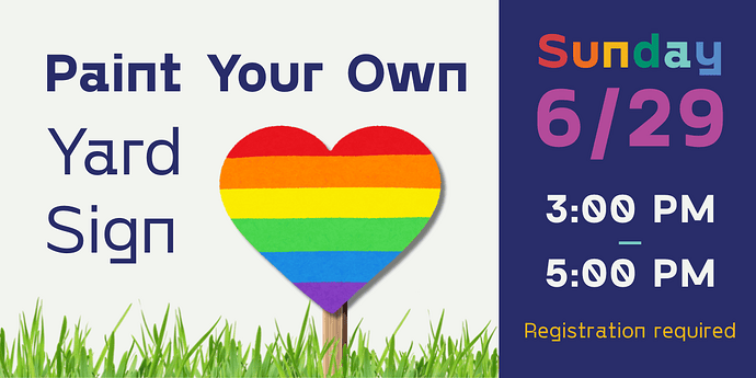 Pride Yard Sign Event 20250629