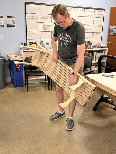 Steve's CNC-cut plywood bench