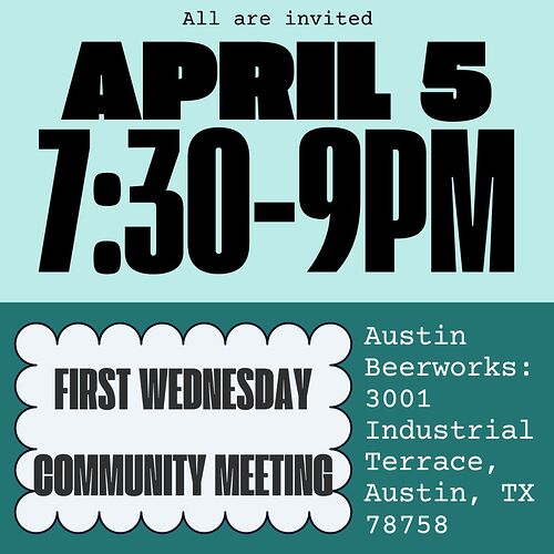 First Wed Community Meeting