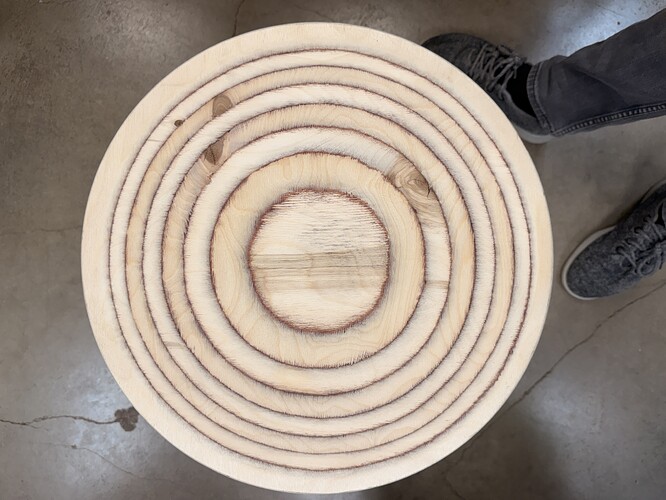 The dished seat, one careful ring at a time